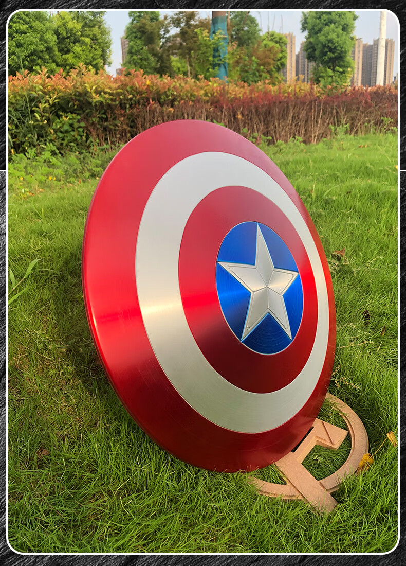 1 美版队长盾牌全金属铝合金爪盾美队的圆盾1比1复仇者联盟周边振金