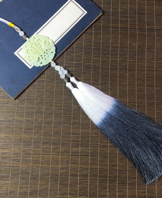 禁步腰佩古风汉服腰佩古典禁步流苏腰挂仿古龙玉牌挂坠古代腰间配饰白