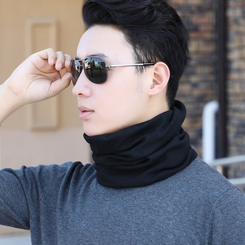 lucaly男士纱巾防晒围脖套男夏天护颈冰丝多功能百搭薄款百变围巾护