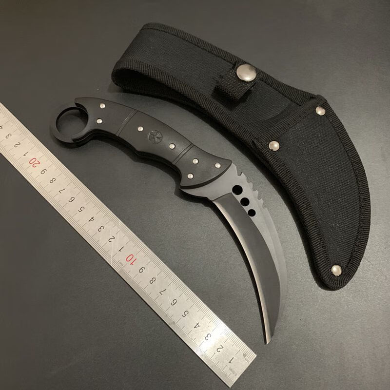 爪刀爪子刀csgo游戏周边战狼吴京野外直户外小防身随身 紫红多普爪子1