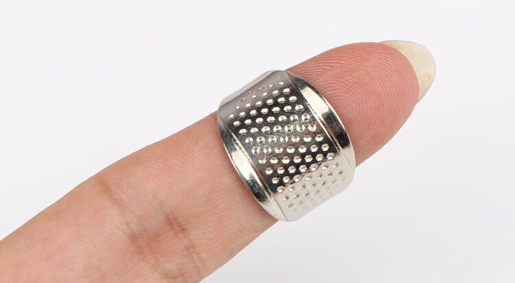 适用于顶针箍家用加厚可调节手工铜色结婚顶针箍指套缝纫抵戒戒指器