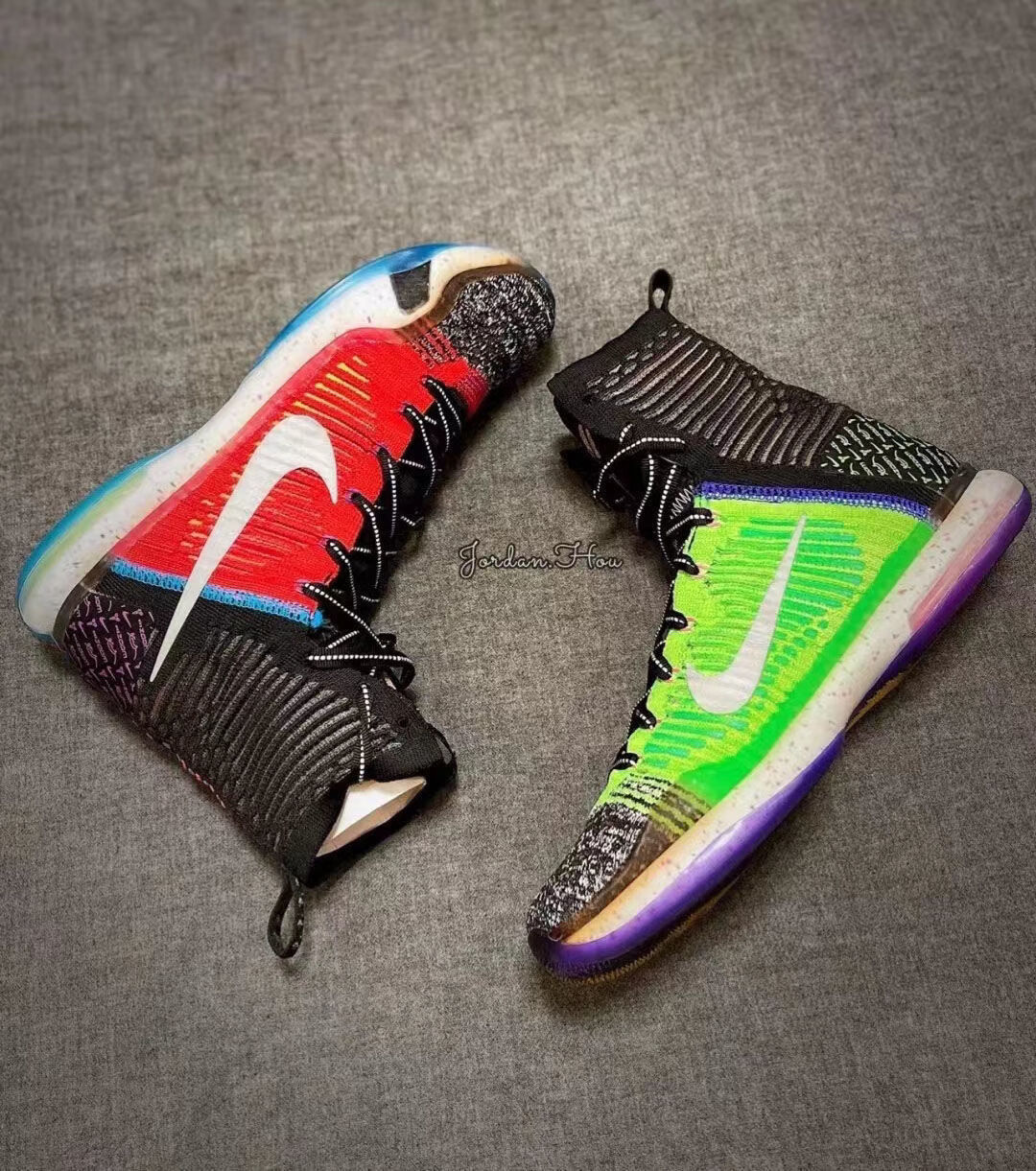 纯原科比9代低帮篮球鞋kobe 9 low鸳鸯编织网面运动鞋耐磨防滑 【实战