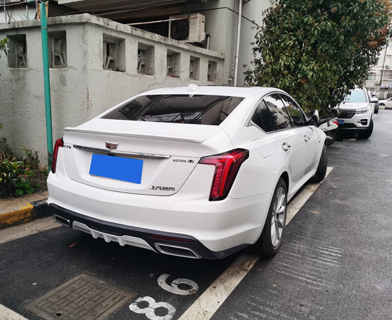 适用于2022新款凯迪拉克ct5专用尾翼 20-21款ct5装饰免打孔烤漆运动