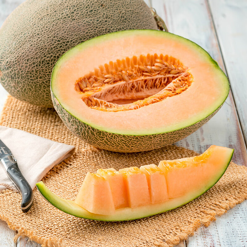 爽果乐 缅甸哈密瓜1个装 约3-4斤 *2件