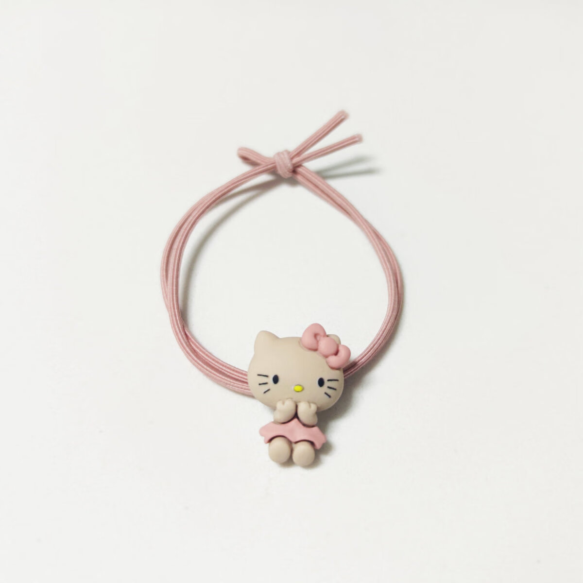 勿恋情侣小皮筋送男朋友专属手链ins一对扎头女橡皮筋字母熊黑绳kt猫