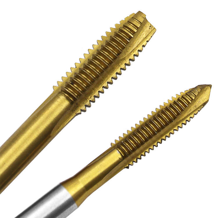 镀钛螺尖机用直槽丝锥m3m8高速钢攻丝攻内螺纹套装螺尖开孔器m5单支