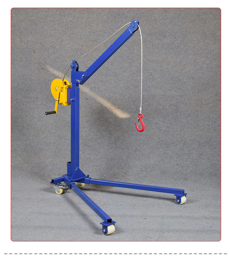 提升机移动便捷式可折叠手摇吊机家用手动小型吊车升降吊机起重200