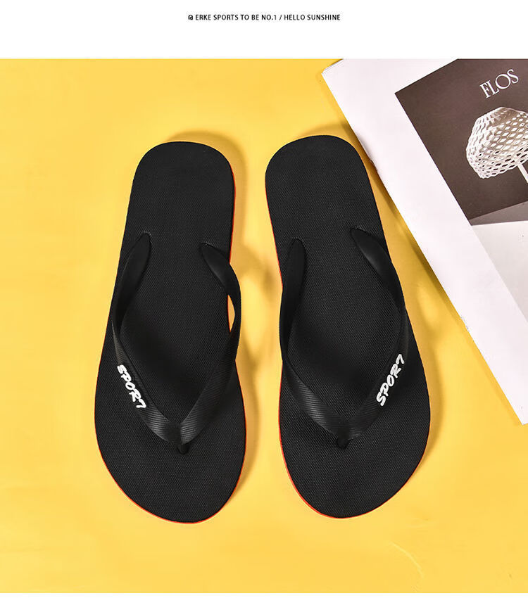 人字拖新款拖鞋男防滑软底凉拖个性潮流外穿夹脚沙滩凉鞋a28黑色38