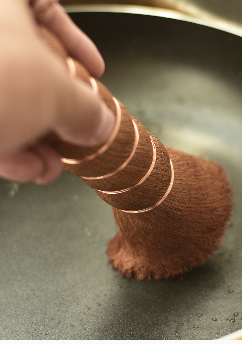 享家美 棕榈洗锅刷家用农家刷锅神器洗碗刷子厨房刷锅刷不粘油软毛