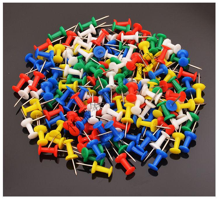 译古 彩色工字钉大头钉图钉钉墙可钉墙墙钉按钉大头钉照片钉无痕钉子