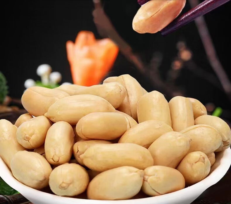 脱油花生零食香辣味五香味罐装湖南长沙发货酥脆去皮花生米五香味1罐