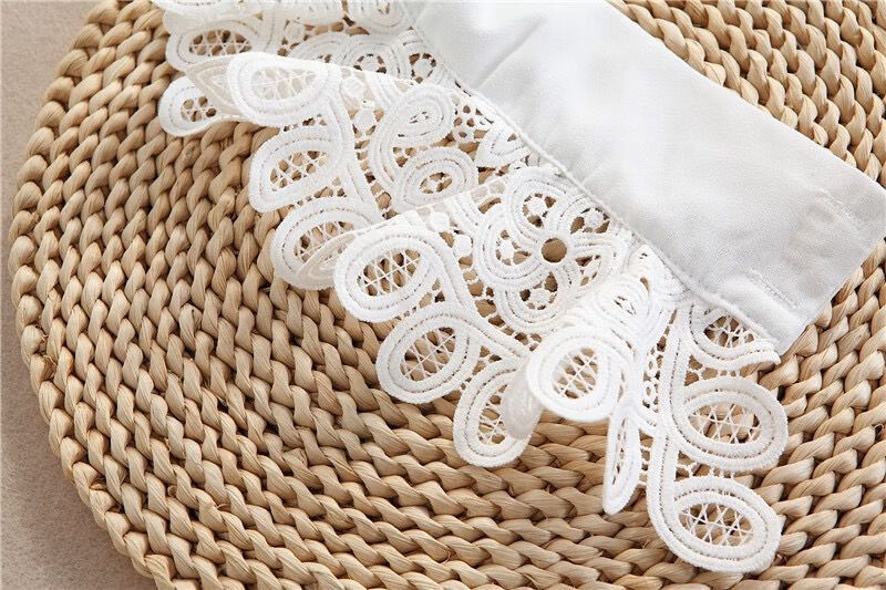 秋冬假袖子女 百搭蕾丝花边袖套 毛衣假袖口 装饰手袖手腕套配饰 双层