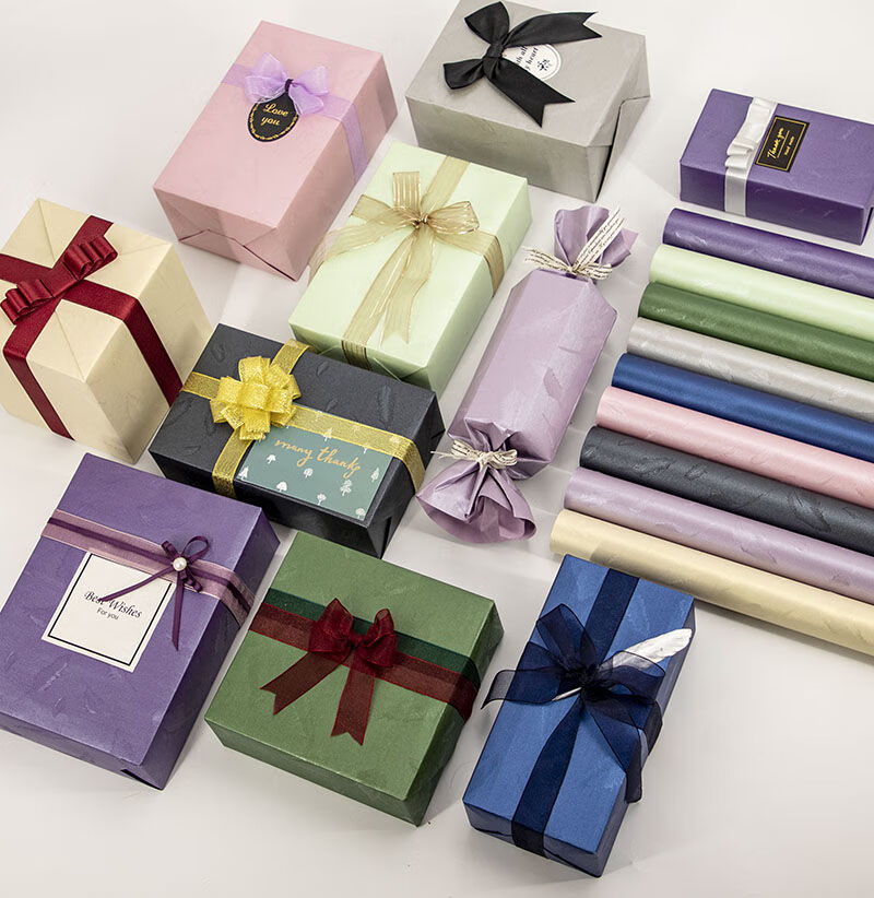 礼物包装纸生日包装材料纸创意礼品礼盒包装纸包书皮纸羽毛包装纸羽毛