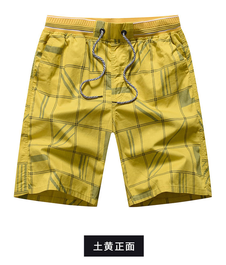 男士短裤夏季大裤衩子沙滩裤宽松加肥加大码棉花大裤头外穿中裤 852