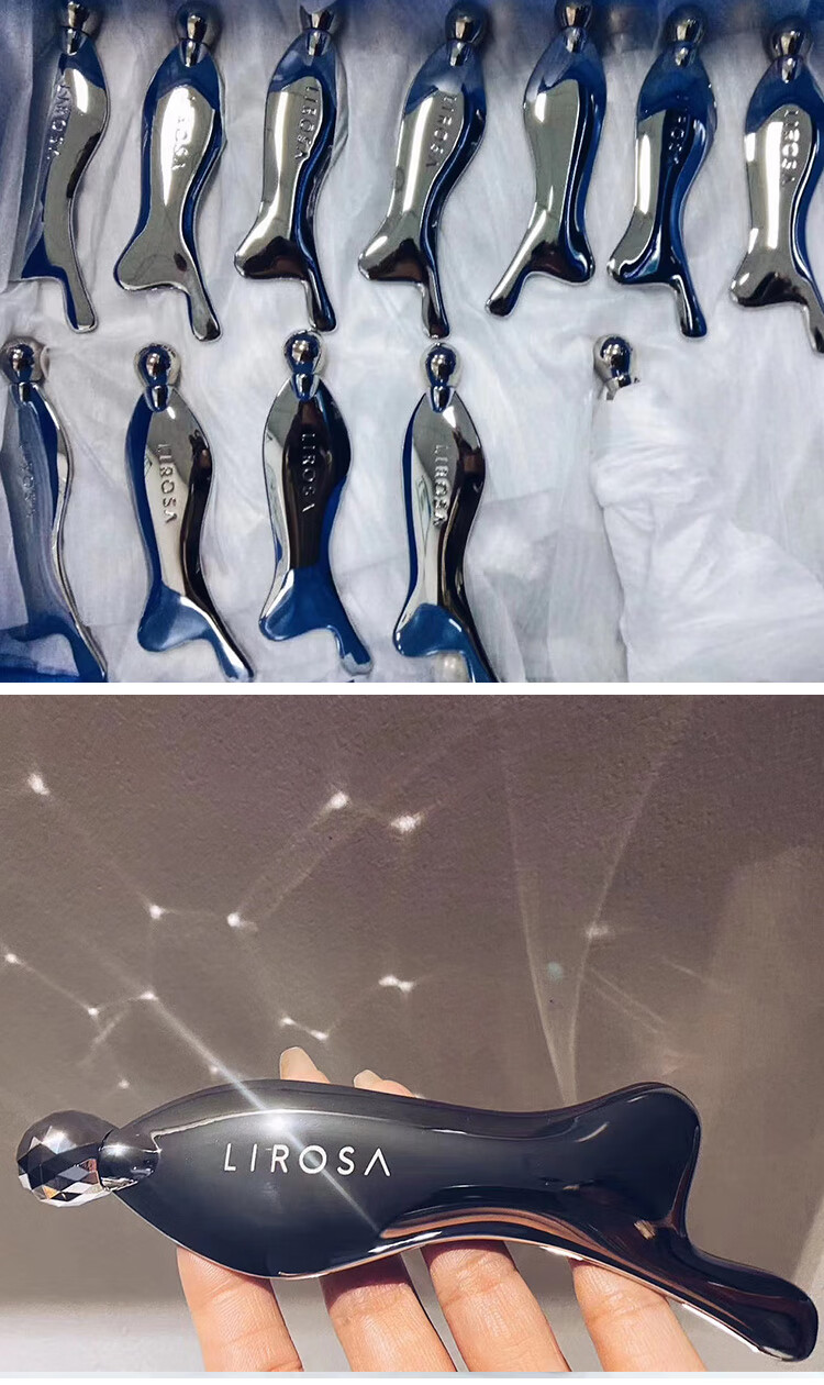 日本lirosa人鱼头铂金刮痧板面部按摩多用途小红书明星同款强推的li