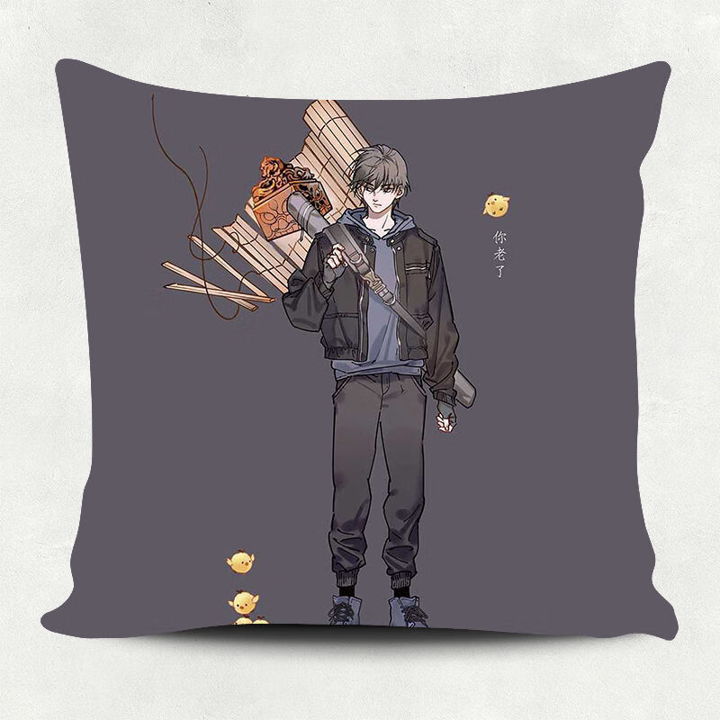 盗墓笔记手伴 张起灵抱枕头靠垫盗墓笔记周边玩偶来图定制照片海报