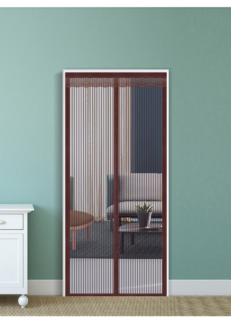 nianjie整条磁条防蚊门帘全磁条夏季家用防蝇加密纱门帘子磁吸自吸免