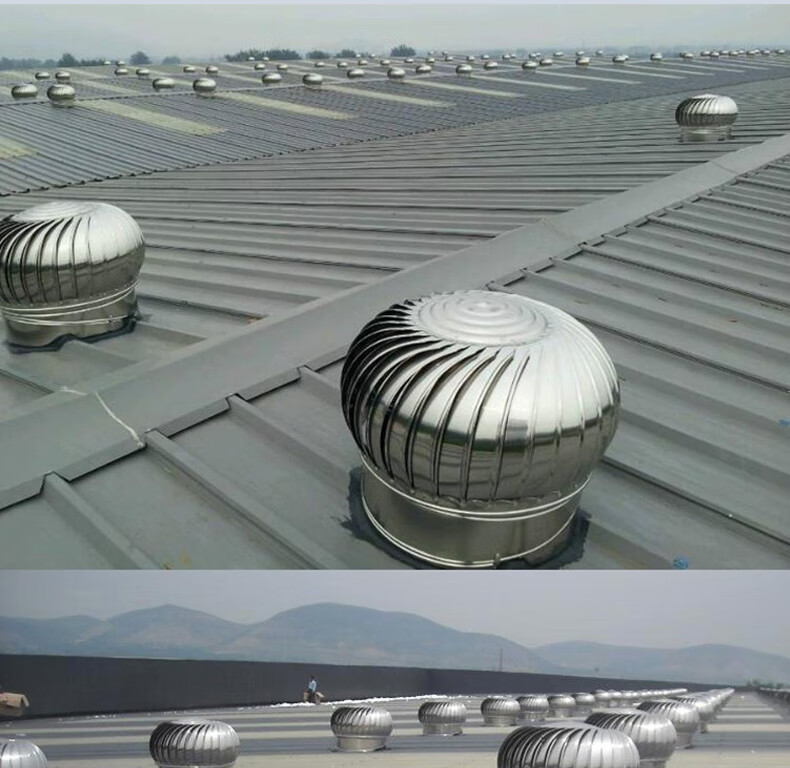 楼顶排气风球304不锈钢风球无动力风帽屋顶通风器防雨风机换气室外自