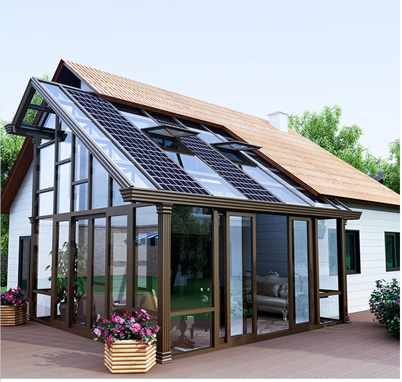 太阳能发电家用5000w并网机发电板全套供空调光伏阳光房屋顶 国内三相