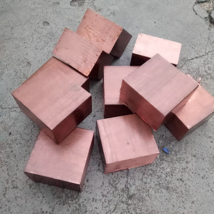 2紫铜块铜排纯铜实心四方铜块红铜块导电铜块正方形铜块 35*35*35mm