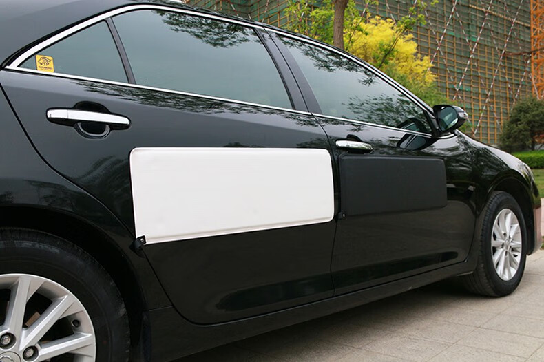 汽车身车门防撞磁力吸附垫开门磕碰刮蹭防护贴遮挡车门划痕保护板白色