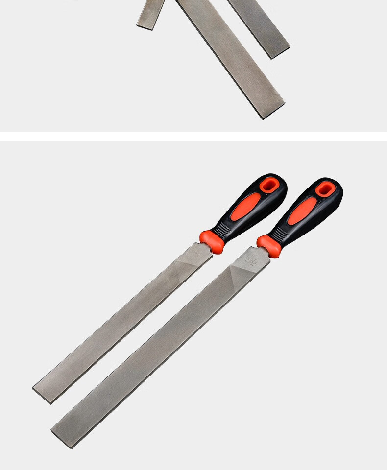 京选好货油光锉刀钢锉金属齐头平锉刀精细齿扁锉刀6寸8寸10寸油光锉刀