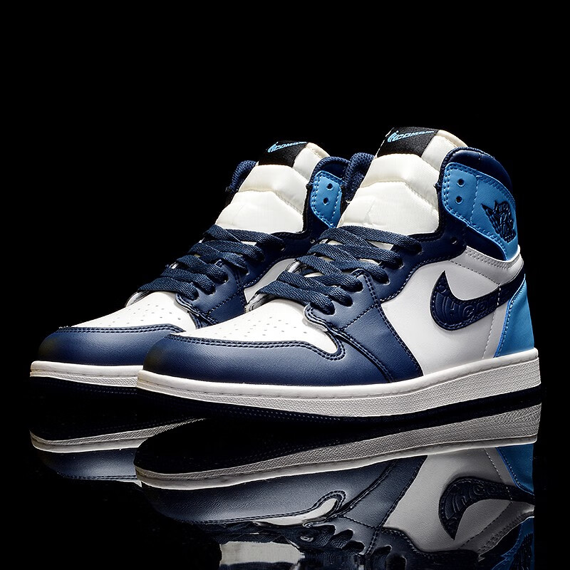 aj男鞋官网彩色拼接aj1女鞋高帮板鞋透气夏款休闲爱欧文 aj高帮