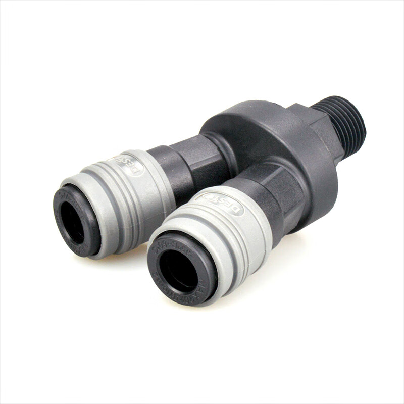 desto气动风枪空压机气泵小风炮气管自锁快插塑钢c式快速接头三爪 smv