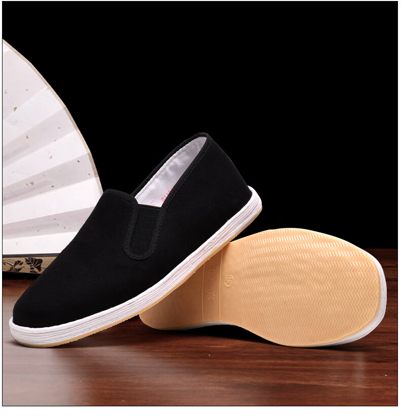 纯门【轻奢高档男鞋】千层底布鞋男老北京布鞋男透气网眼休闲一脚蹬中