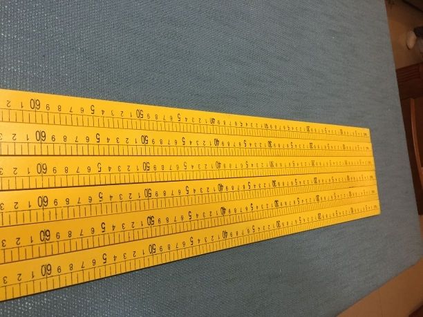 1米木直尺米尺教学仪器教具尺子加厚8mm100厘米尺实木毫米尺一米竹尺