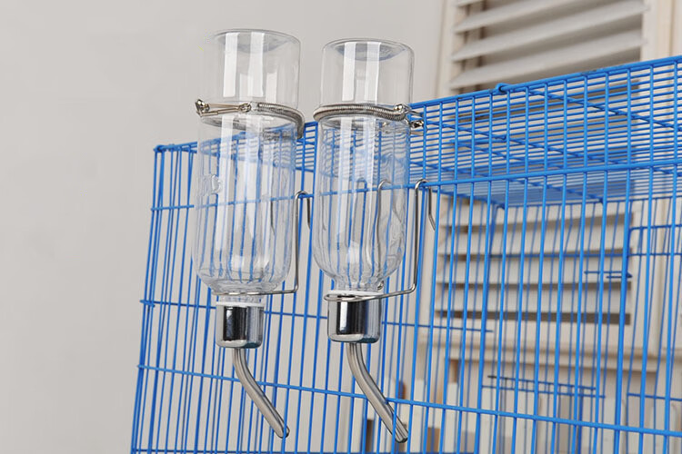 仓鼠兔子饮水器滚珠水壶60到500ml宠物水壶仓鼠龙猫豚鼠水壶 绿色80ml