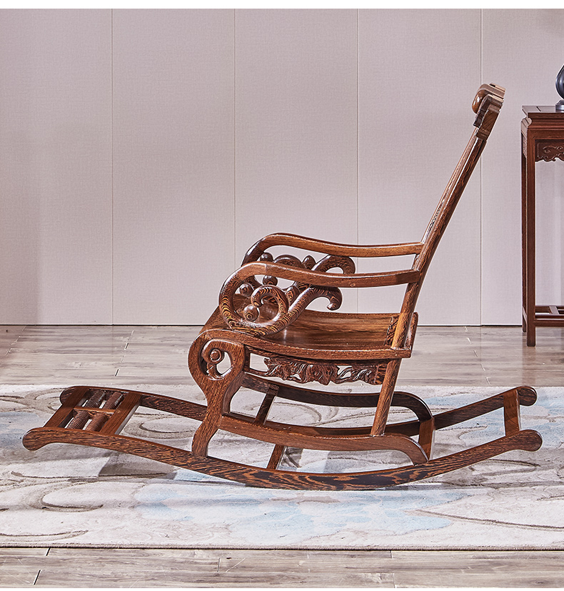 太师椅摇椅木中式家具全实木摇椅躺椅逍遥椅休闲摇摇椅午睡椅老人椅