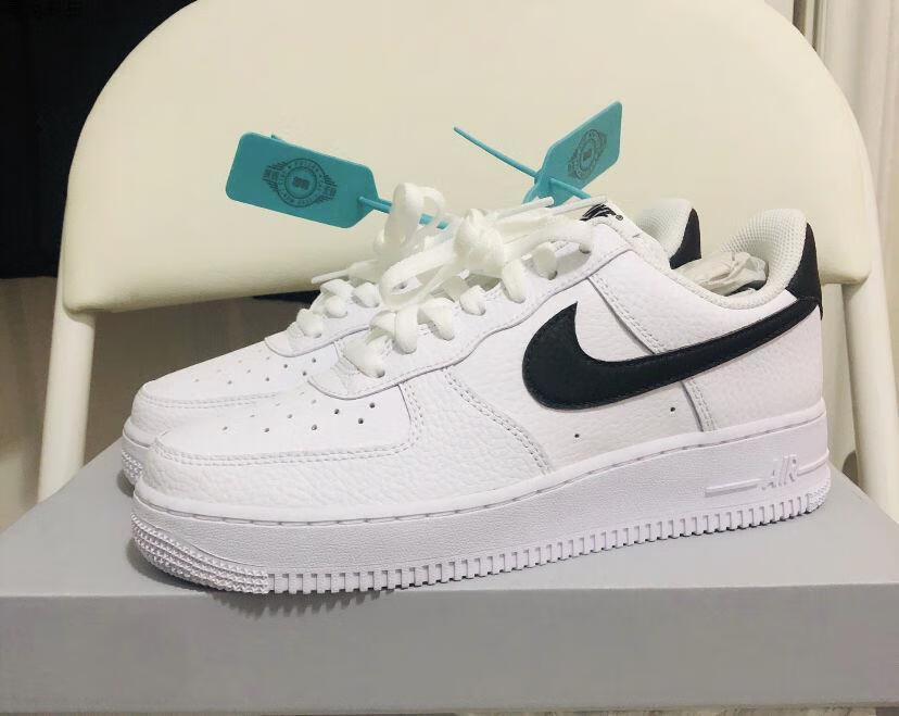 空军一号af1低帮权志龙联名缝线白蓝男女情侣休闲运动跑步鞋 nike耐