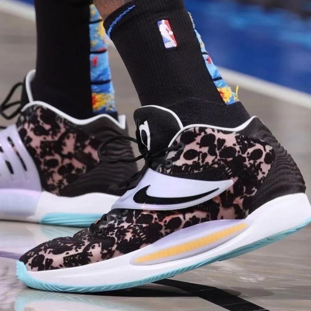 杜兰特14代篮球鞋男女鞋 kd14ep 黑白实战耐磨透气跑步运动鞋13代