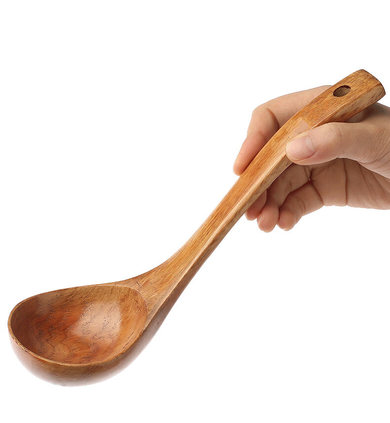酸枣木头勺子 木勺子长柄盛粥勺稀饭勺大汤勺日韩式大号木质家用 酸枣