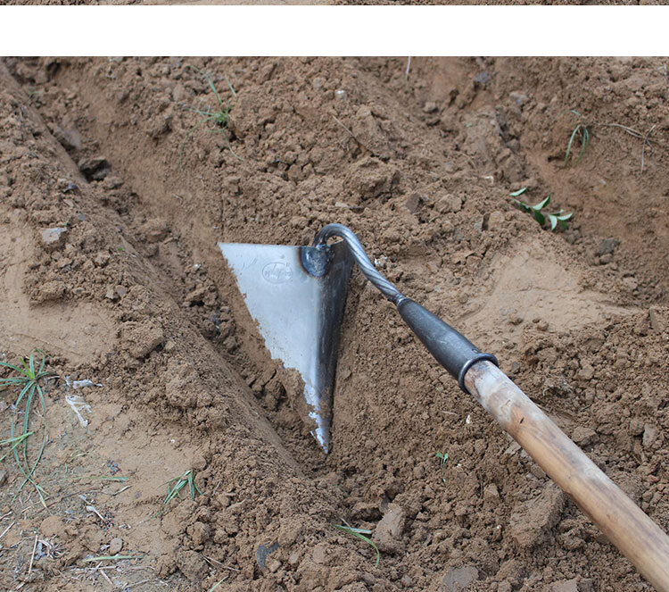 农用起垄开沟锄农用三角小锄头种菜家用挖土开荒工具松土挖沟翻土神器