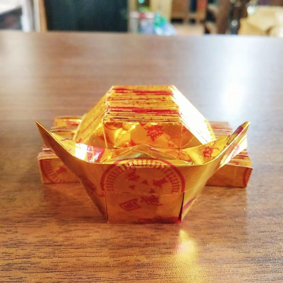 清明葬礼用品去世人烧纸祭祀用品天地通用纸币地府钱半成品元宝纸1000