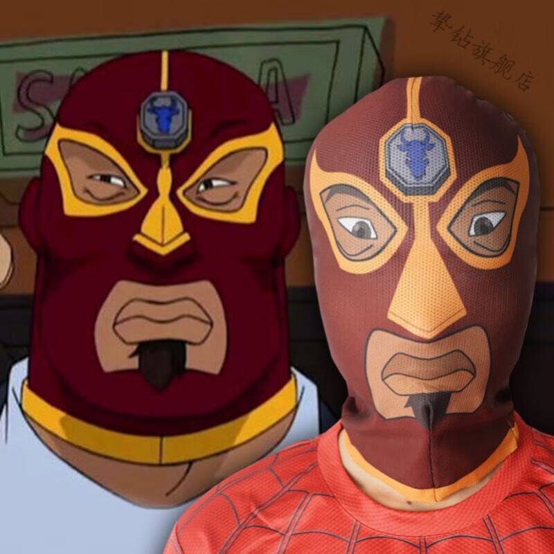 牛战士头套 红色酷改激情小帽个性保暖面罩速干成龙历险记战士头套头