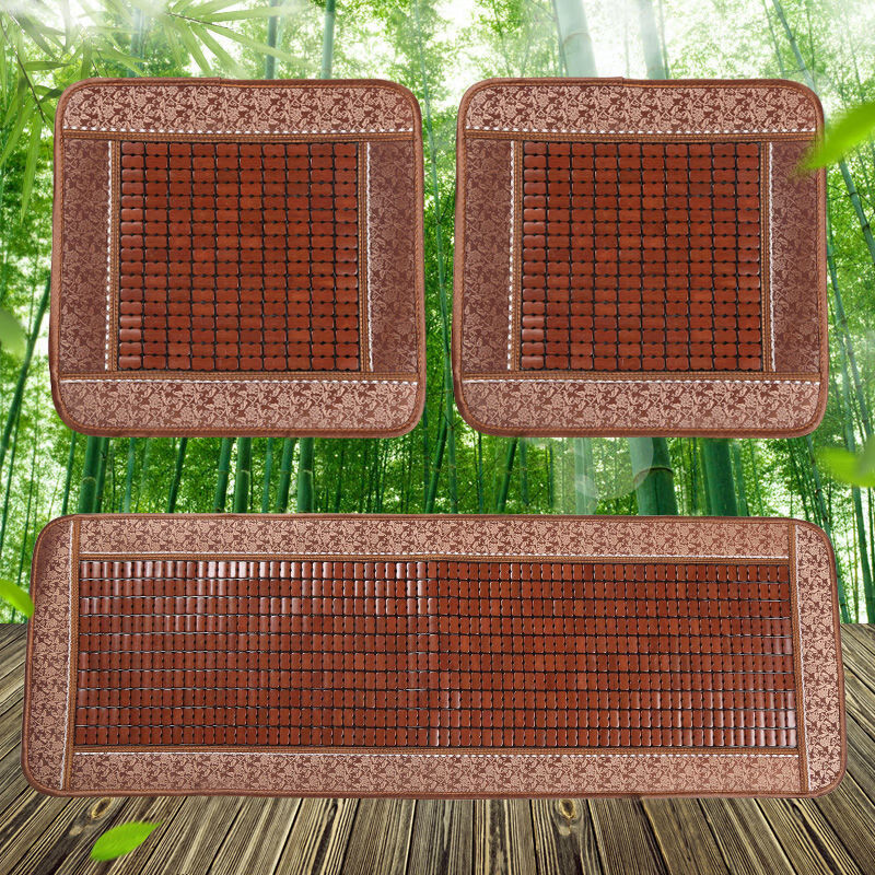 夏季汽车坐垫凉垫 四季通用夏季汽车凉席坐垫竹片单片麻将凉垫座垫