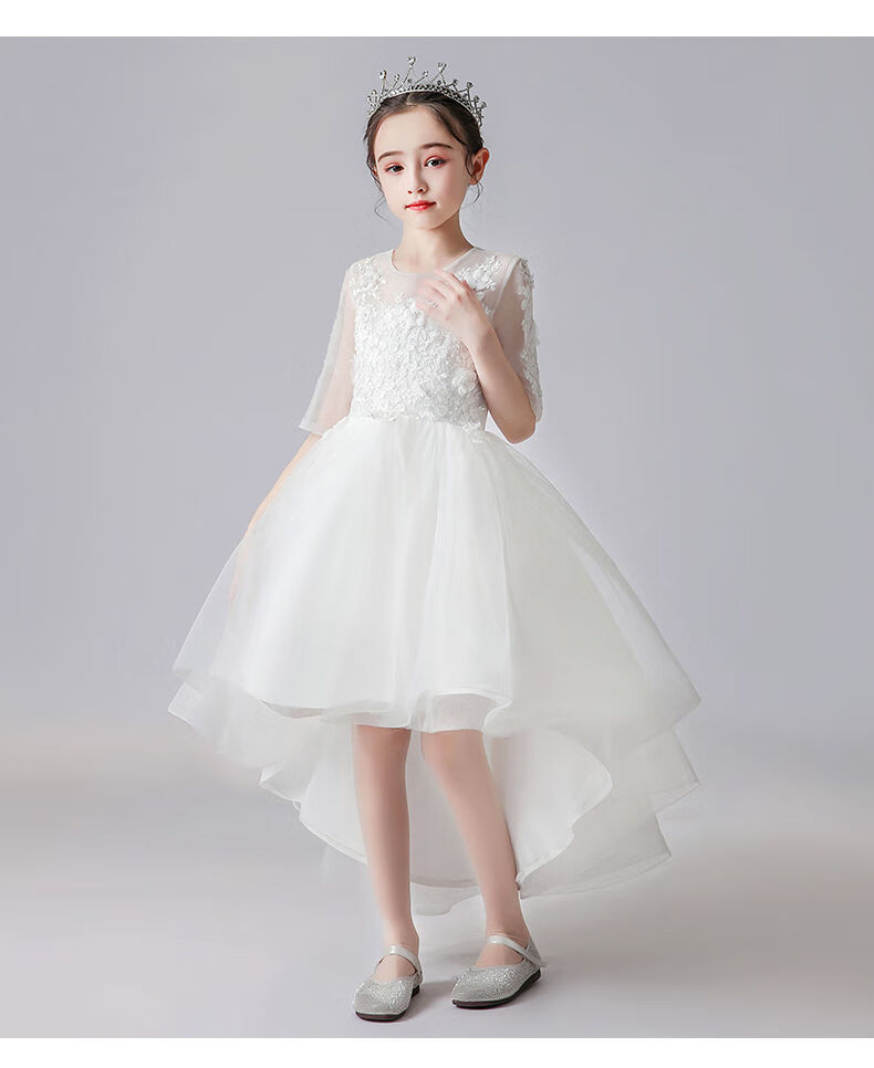 女童礼服2022新款春秋公主裙洋气连衣裙小女孩婚纱学生晚礼服2105背心