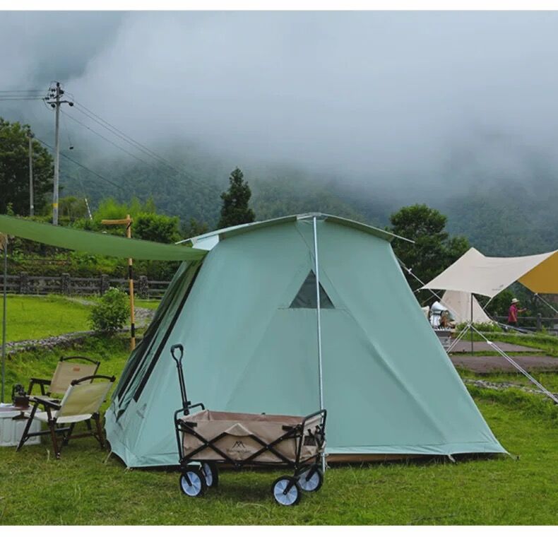 山之客黑塔天幕帳篷 山之客戶外露營多人小屋棉布豪華營地大型防雨