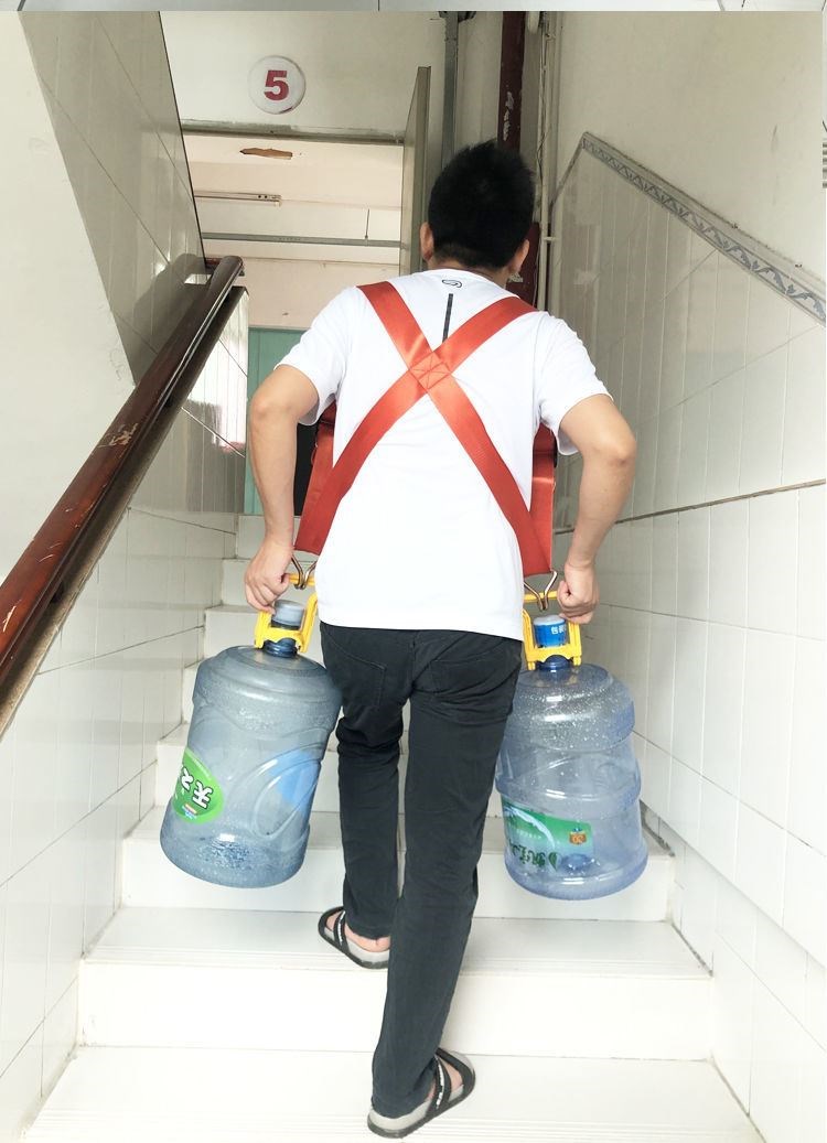 s26-c黑色桶装水煤气罐搬运带  肩垫【图片