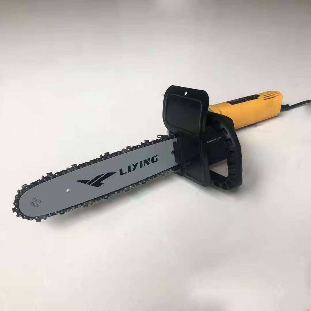 电锯链条电链锯头树伐木劈材150手剧100型角磨机改装锯125转换器免