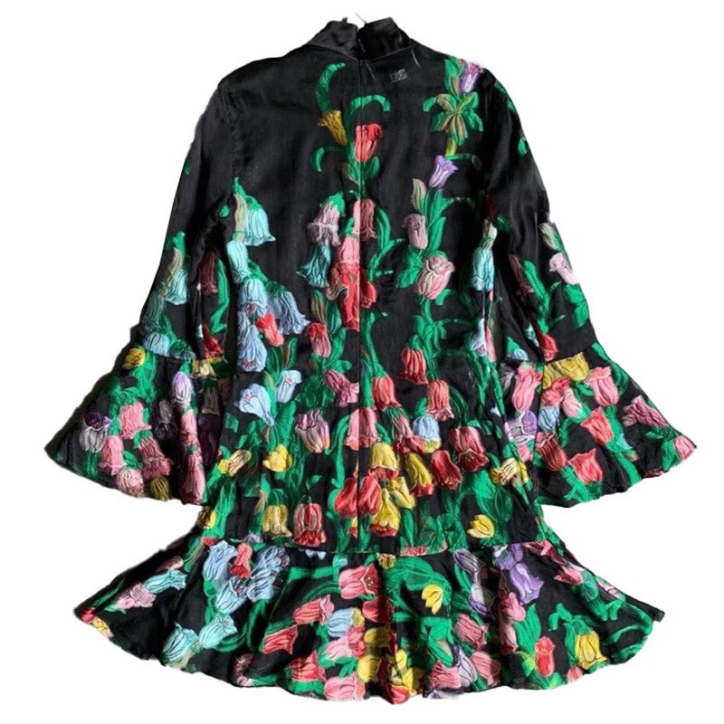 古驰gucci 花卉连衣裙代购预售预售代购 印花 40【图片 价格 品牌