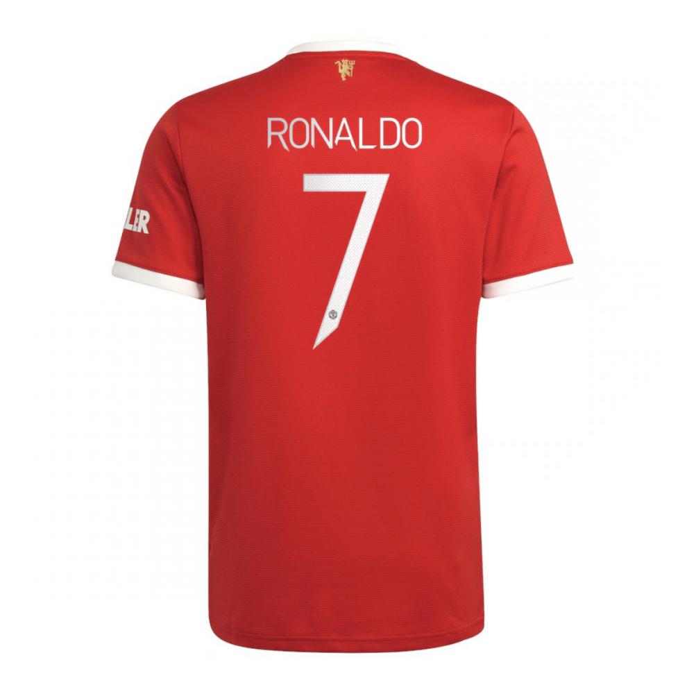 曼联球衣c罗2122主场球员版第二客场欧冠儿童成人长袖足球服套装球迷