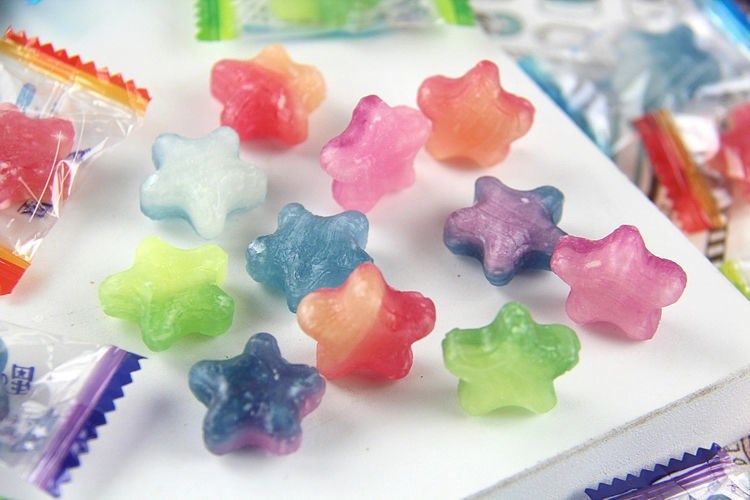 星星糖网红零食日本进口5种类星星糖果创意水果糖情 星星糖1袋 鸟笼糖