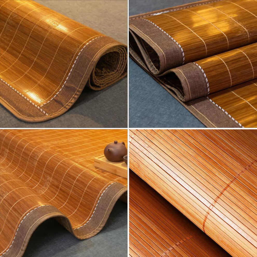 竹席18定做16凉席15定制12直筒20席子11家用竹子不折叠夏天清凉竹纹席