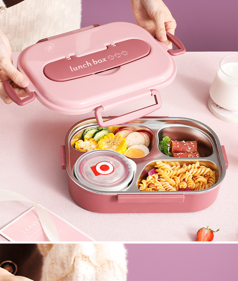 60特百惠商场同款316不锈钢保温饭盒小学生专用食品级分格便当餐盒