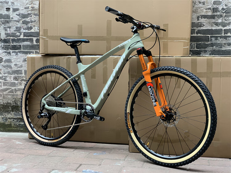 5寸fastfish碳纤维12速爬坡版山地车气叉油刹轻量自行车 蓝图12速140