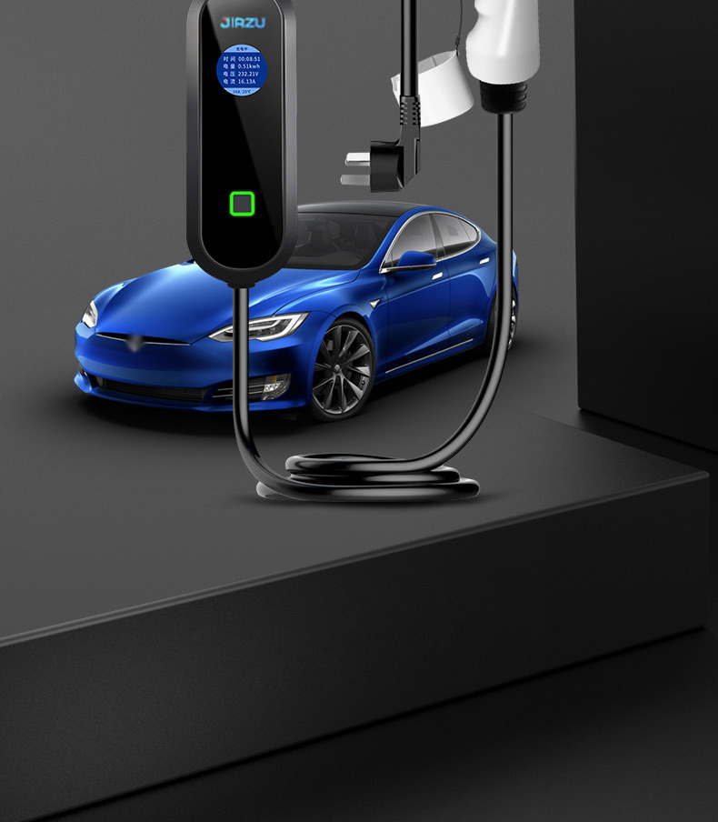 比亚迪汉ev唐dm驱逐舰05宋秦plusdmi元pro新能源汽车充电器桩枪浅灰色